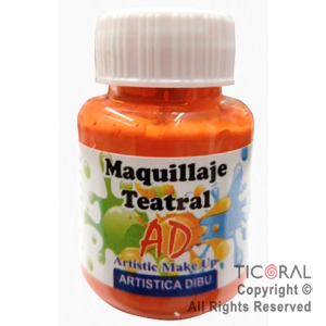 MAQUILLAJE TEATRAL AD 062 NARANJA 40ML X 6 UNIDADES